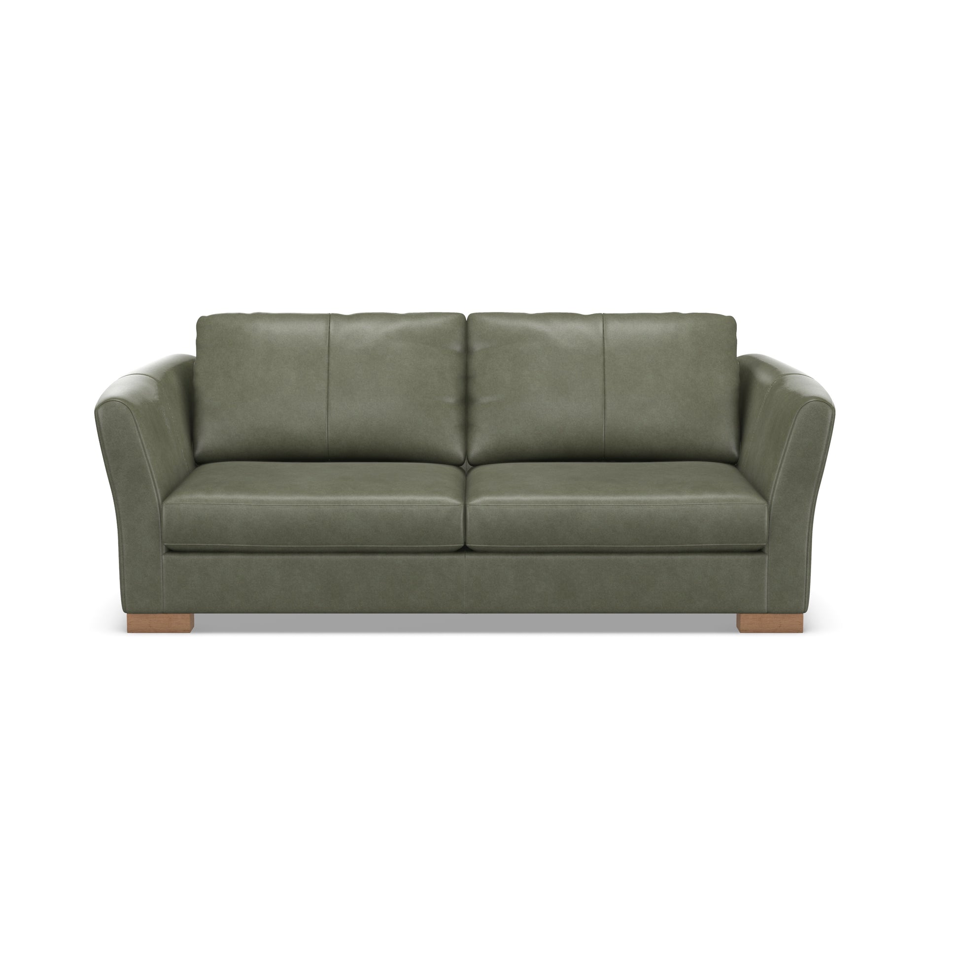 the Brentwood Ginsberg living room leather sofa is available in Edmonton at McElherans Furniture + Design