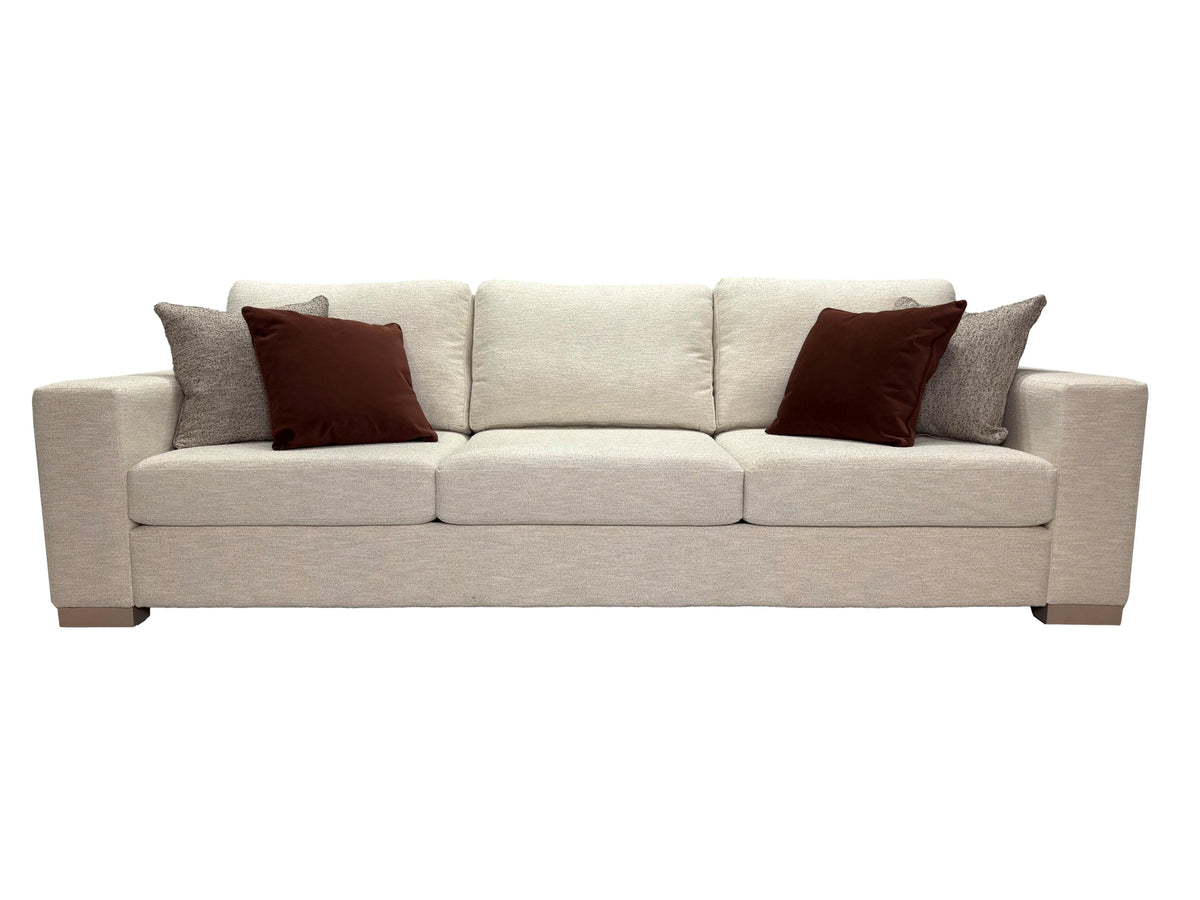 the Brentwood Tennyson living room upholstered sofa is available in Edmonton at McElherans Furniture + Design