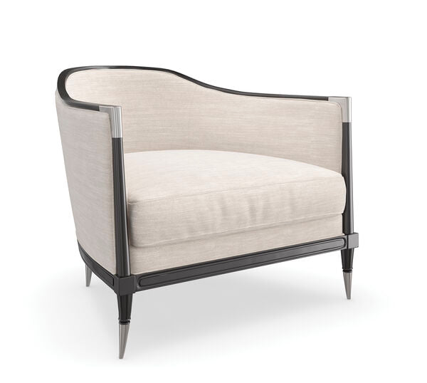the Caracole Splash of Flash living room upholstered chair is available in Edmonton at McElherans Furniture + Design