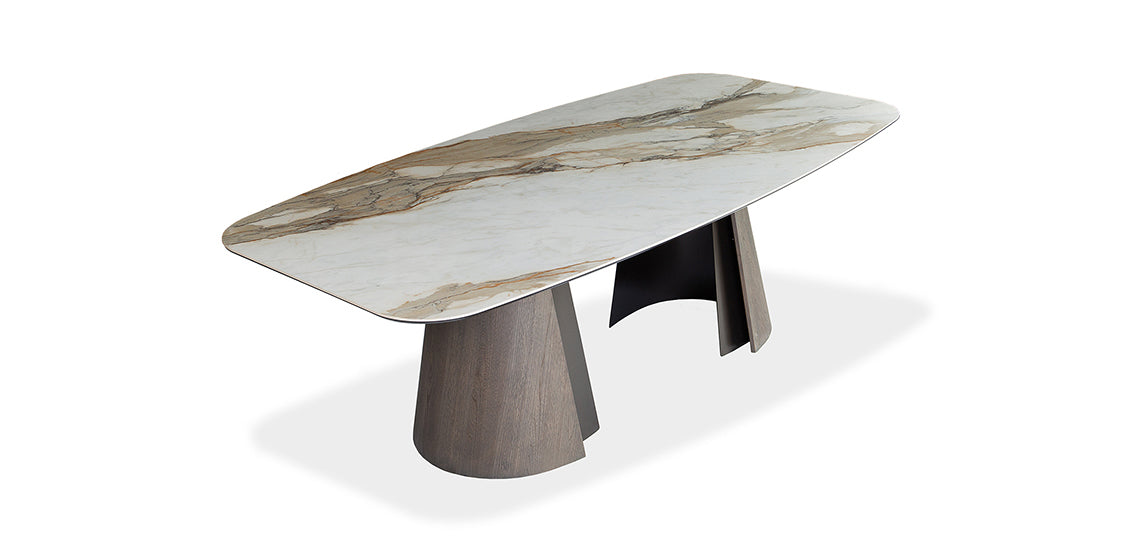 the Brandon 7 piece dining room is available in Edmonton at McElherans Furniture + Design