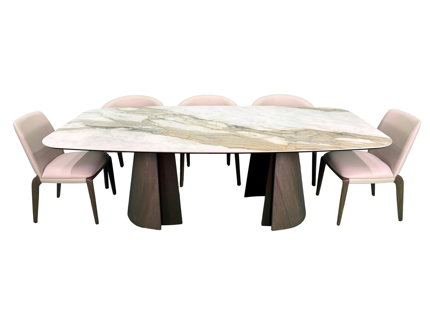 the Brandon 7 piece dining room is available in Edmonton at McElherans Furniture + Design