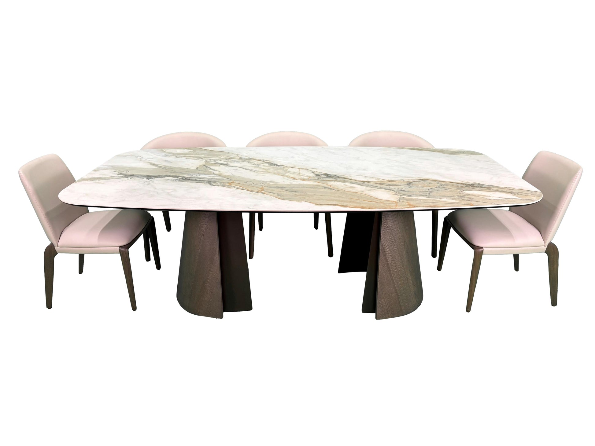 the Brandon 7 piece dining room is available in Edmonton at McElherans Furniture + Design