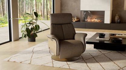 Fjords Nova 241116PZG living room reclining leather recliner