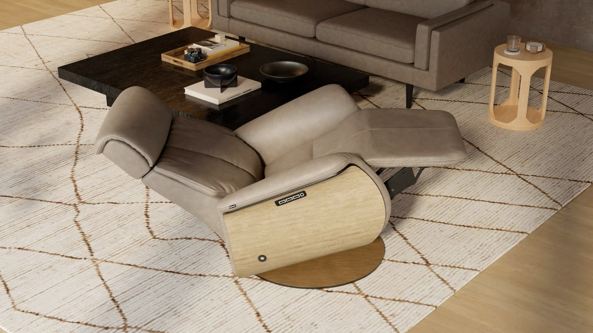 Fjords Nova 241116PZG living room reclining leather recliner
