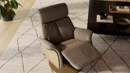 Fjords Nova 241116PZG living room reclining leather recliner