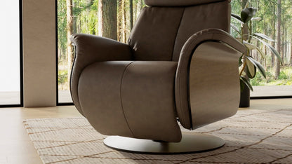 Fjords Nova 241116PZG living room reclining leather recliner