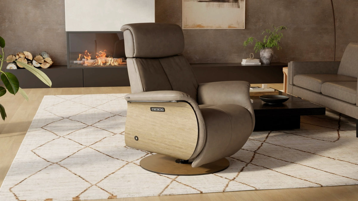 Fjords Nova 241116PZG living room reclining leather recliner