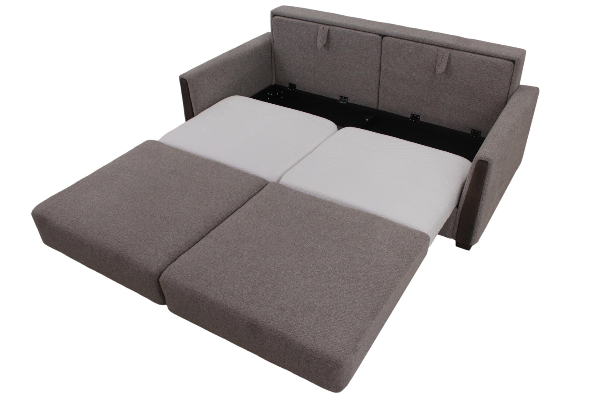 the Fjords Luna NordicRest 222003 living room upholstered sleep sofa is available in Edmonton at McElherans Furniture + Design