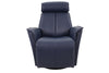 the Fjords  contemporary Venice living room reclining leather recliner is available in Edmonton at McElherans Furniture + Design
