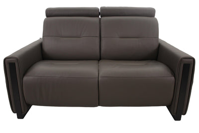 the Fjords contemporary Monte Carlo living room reclining loveseat is available in Edmonton at McElherans Furniture + Design