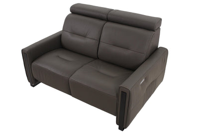 the Fjords contemporary Monte Carlo living room reclining loveseat is available in Edmonton at McElherans Furniture + Design