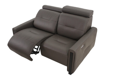 the Fjords contemporary Monte Carlo living room reclining loveseat is available in Edmonton at McElherans Furniture + Design