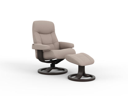 the Fjords Muldal Small living room reclining chair is available in Edmonton at McElherans Furniture + Design