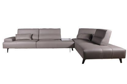 the Gamma Smart living room leather sectional is available in Edmonton at McElherans Furniture + Design