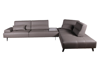 the Gamma Smart living room leather sectional is available in Edmonton at McElherans Furniture + Design