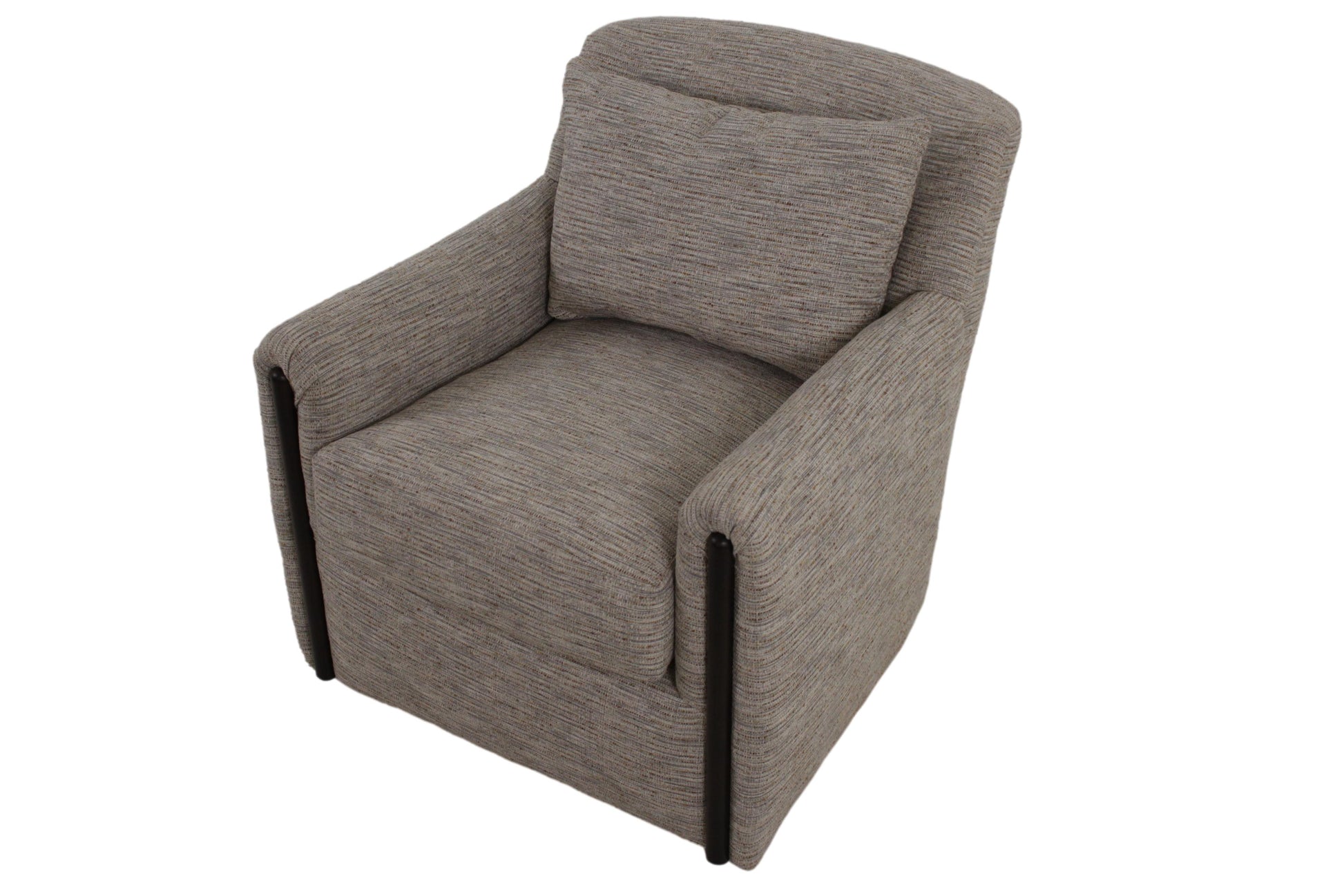 the HF Custom Lennox 1656 living room upholstered swivel chair is available in Edmonton at McElherans Furniture + Design
