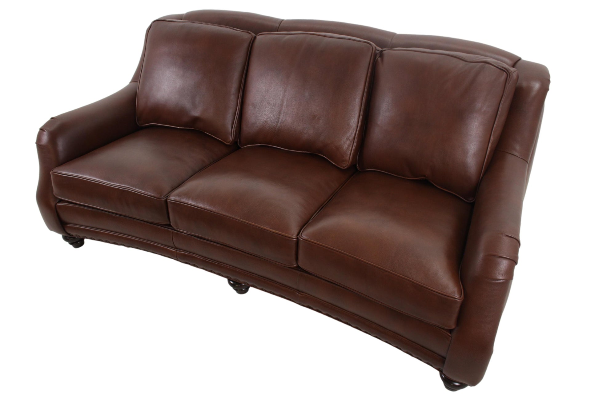 the Hancock & Moore Town & Country Sundance living room leather sofa is available in Edmonton at McElherans Furniture + Design