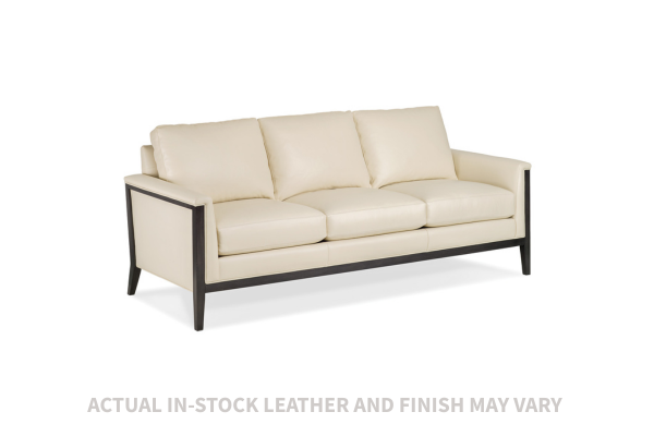 the Hancock & Moore Ava 6246-3 living room leather sofa is available in Edmonton at McElherans Furniture + Design
