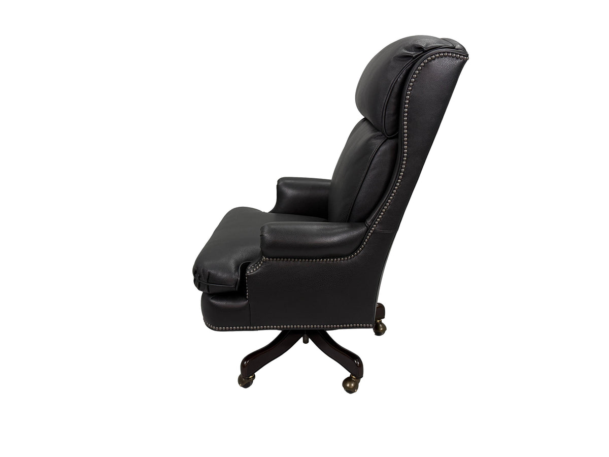 the Hancock & Moore Freeman home office desk chair is available in Edmonton at McElherans Furniture + Design