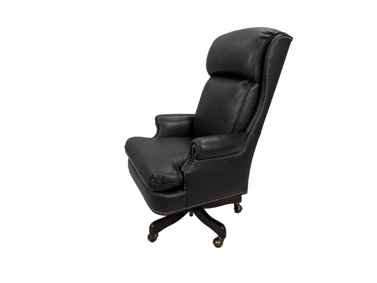 the Hancock & Moore Freeman home office desk chair is available in Edmonton at McElherans Furniture + Design