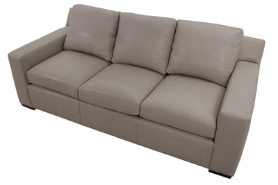 the Hancock & Moore  transitional Oasis living room leather upholstered sofa is available in Edmonton at McElherans Furniture + Design