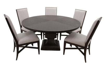 the Navarre 7 piece dining room is available in Edmonton at McElherans Furniture + Design
