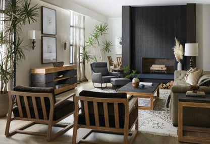 the Hooker Furniture Big Sky 6700-80116-99 living room occasional end table is available in Edmonton at McElherans Furniture + Design