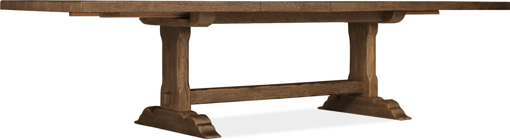 the Hooker Furniture Driftwood 6820-75200-85 dining room table is available in Edmonton at McElherans Furniture + Design