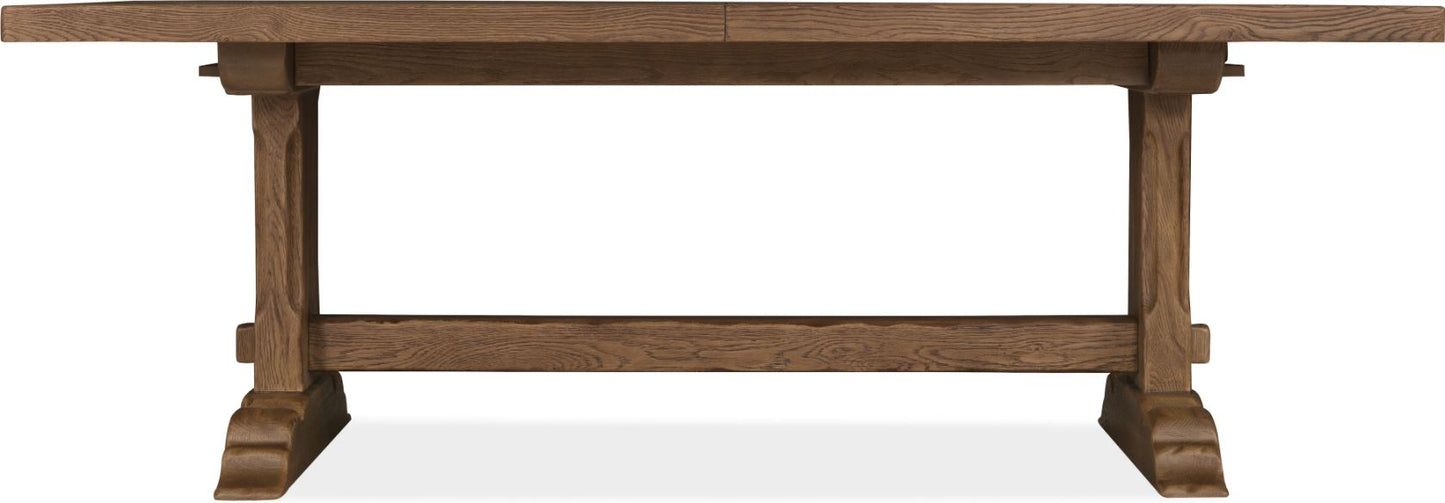 the Hooker Furniture Driftwood 6820-75200-85 dining room table is available in Edmonton at McElherans Furniture + Design