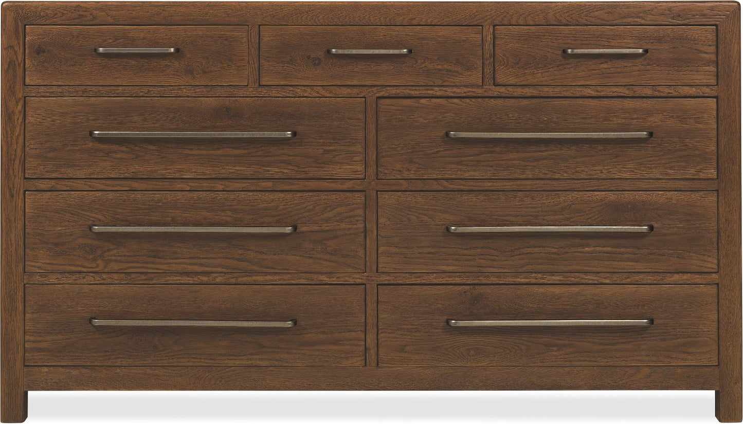 the Hooker Furniture Driftwood 6820-90201-85 bedroom dresser is available in Edmonton at McElherans Furniture + Design