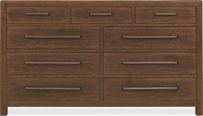 the Hooker Furniture Driftwood 6820-90201-85 bedroom dresser is available in Edmonton at McElherans Furniture + Design