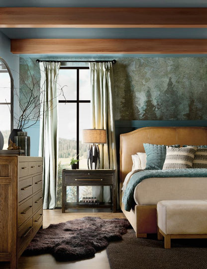 the Hooker Furniture Driftwood 6820-90966-83 bedroom bed is available in Edmonton at McElherans Furniture + Design
