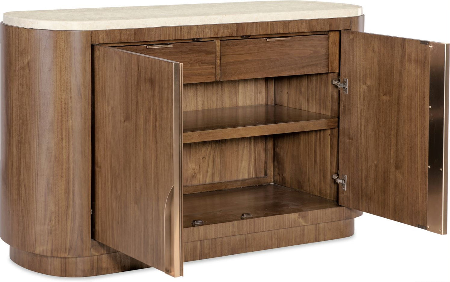 the Hooker Furniture Eleana 7252-75903-85 dining room buffet is available in Edmonton at McElherans Furniture + Design