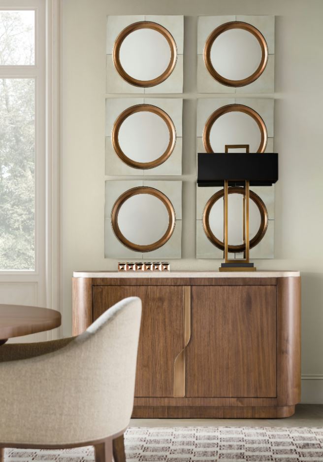 the Hooker Furniture Eleana 7252-75903-85 dining room buffet is available in Edmonton at McElherans Furniture + Design