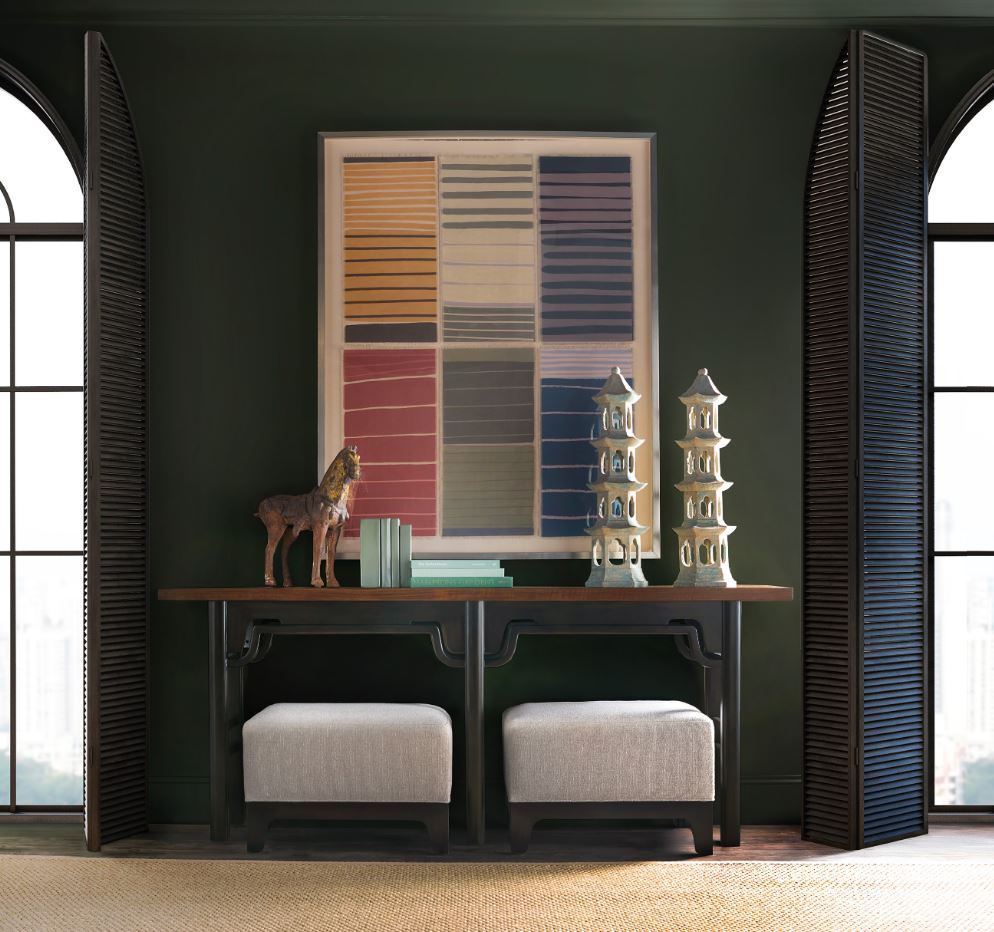 the Hooker Furniture Archives 6123-50004-99 living room occasional ottoman is available in Edmonton at McElherans Furniture + Design