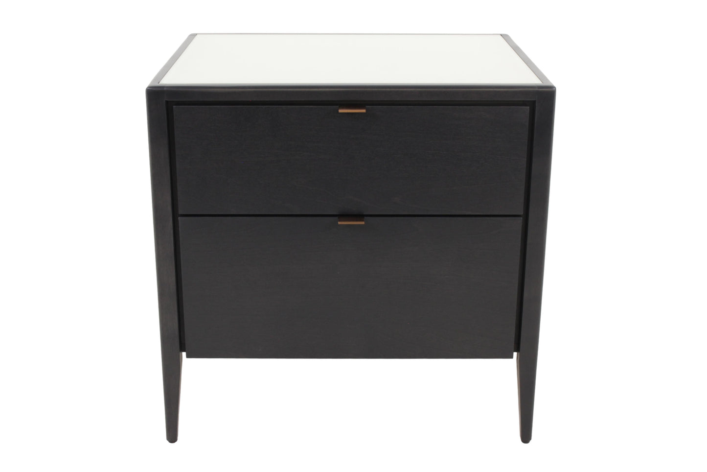 the Huppe Winston 1344V-BR bedroom night table is available in Edmonton at McElherans Furniture + Design