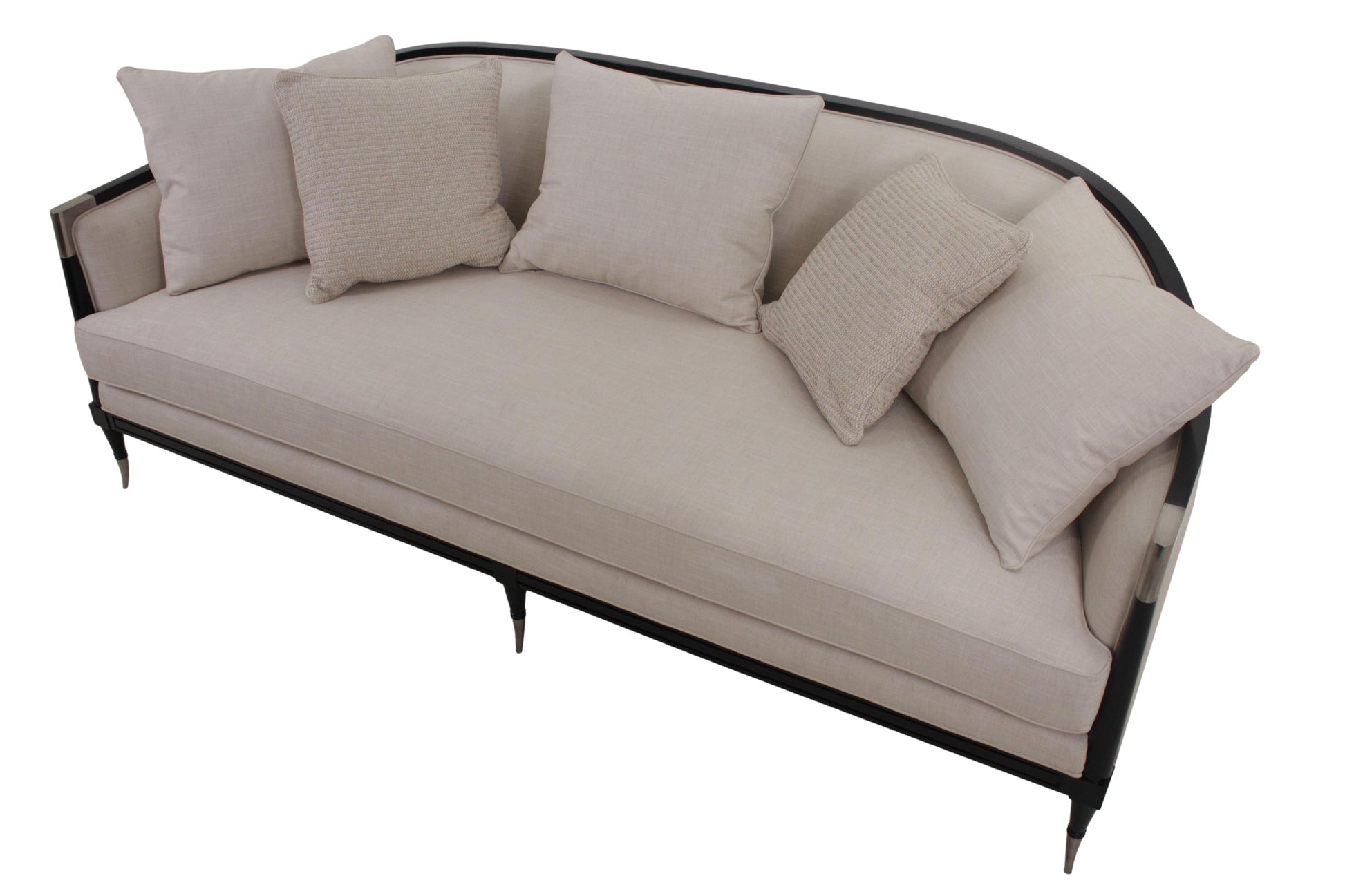 the Caracole Splash of Flash living room upholstered sofa is available in Edmonton at McElherans Furniture + Design