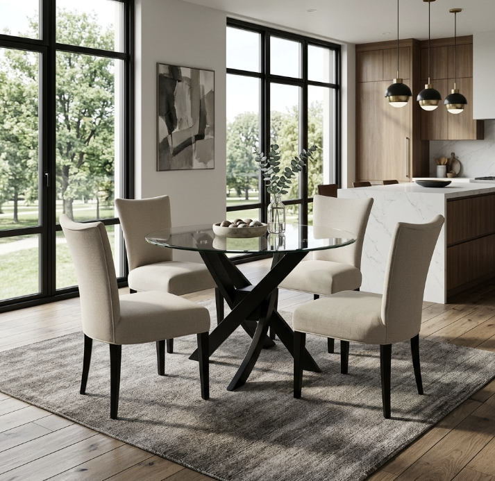 the Bermex CB-1371 dining room chair is available in Edmonton at McElherans Furniture + Design