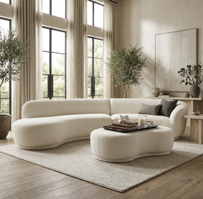 the Marcantonio Empire living room upholstered sectional is available in Edmonton at McElherans Furniture + Design