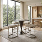 the Modern Mood 5 piece dining package is available in Edmonton at McElherans Furniture + Design