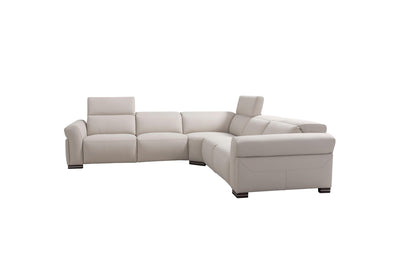 the Incanto Italia transitional I873-V901/118V834V705V902 living room leather upholstered sectional is available in Edmonton at McElherans Furniture + Design