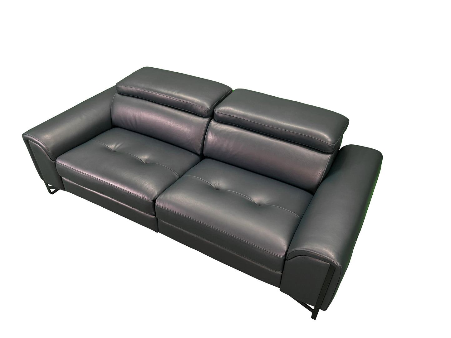 the Incanto Italia Estela living room reclining sofa is available in Edmonton at McElherans Furniture + Design