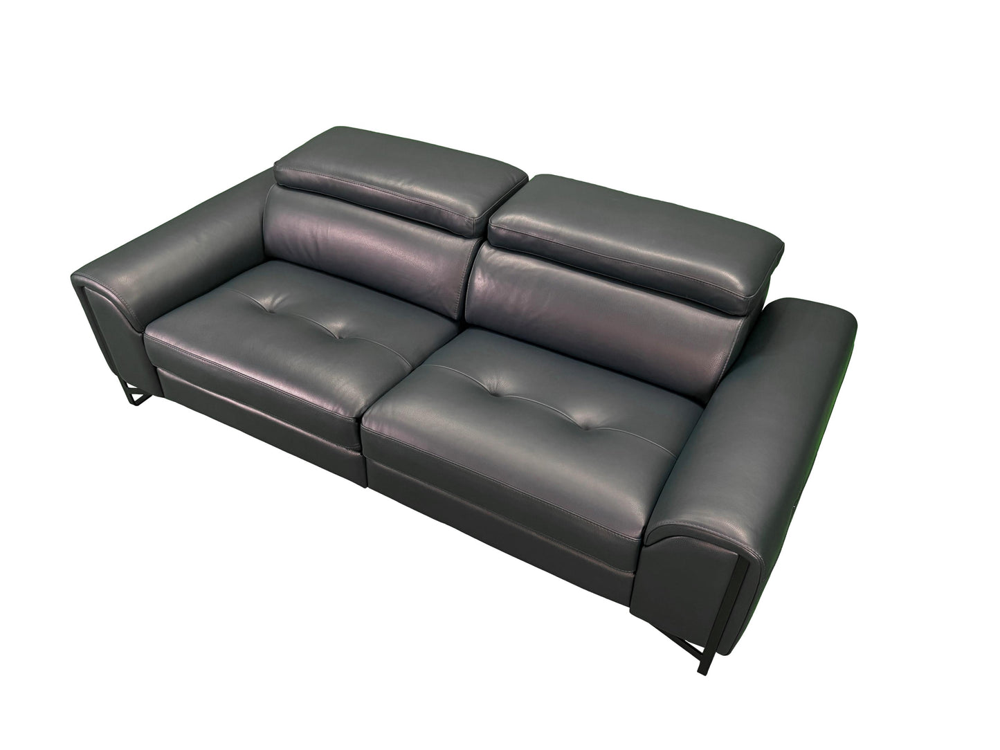 the Incanto Italia Estela living room reclining sofa is available in Edmonton at McElherans Furniture + Design