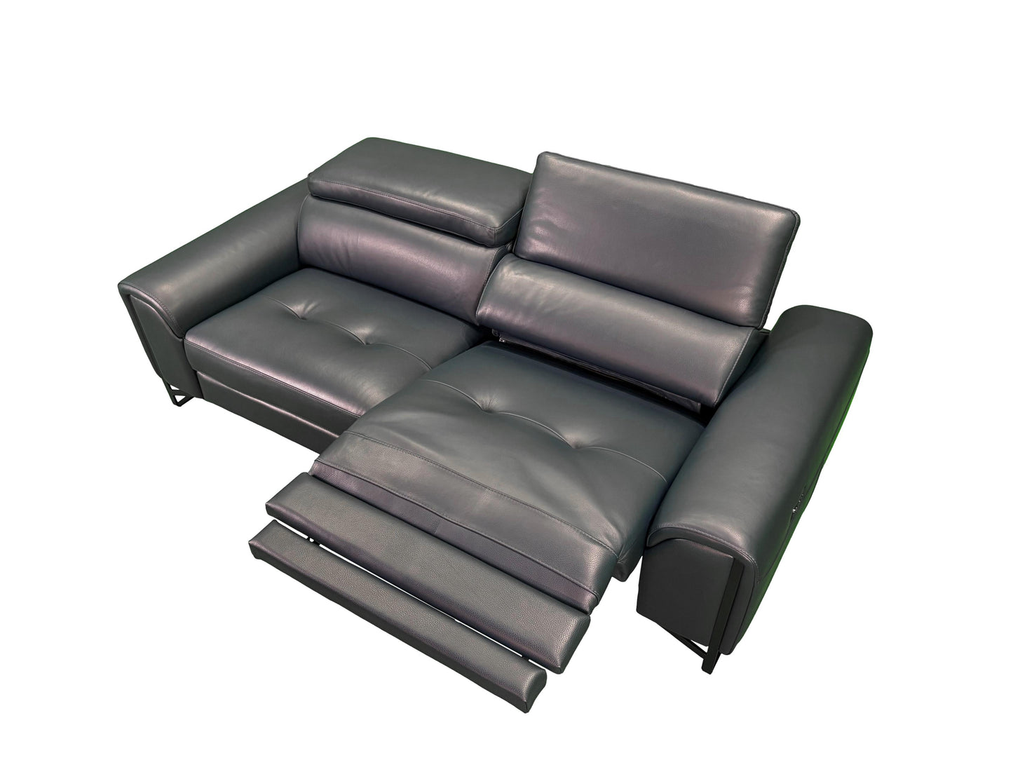 the Incanto Italia Estela living room reclining sofa is available in Edmonton at McElherans Furniture + Design
