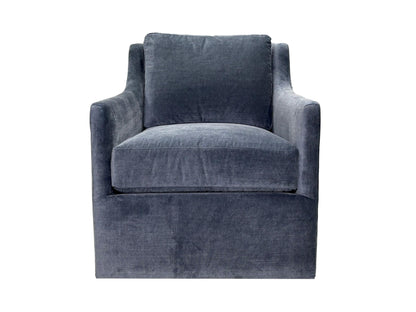 the Jessica Charles Frances living room upholstered swivel chair is available in Edmonton at McElherans Furniture + Design
