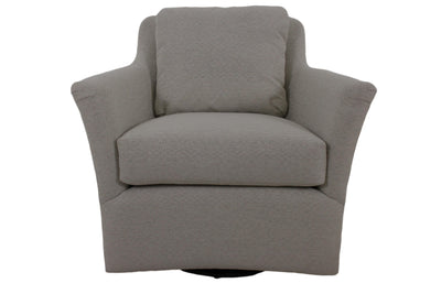 the Jessica Charles Selectives classic / traditional Addison living room upholstered swivel chair is available in Edmonton at McElherans Furniture + Design