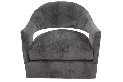 the Lazar  contemporary Miley living room upholstered swivel chair is available in Edmonton at McElherans Furniture + Design