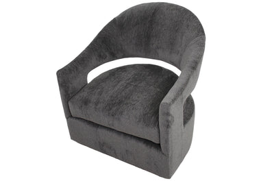 the Lazar  contemporary Miley living room upholstered swivel chair is available in Edmonton at McElherans Furniture + Design