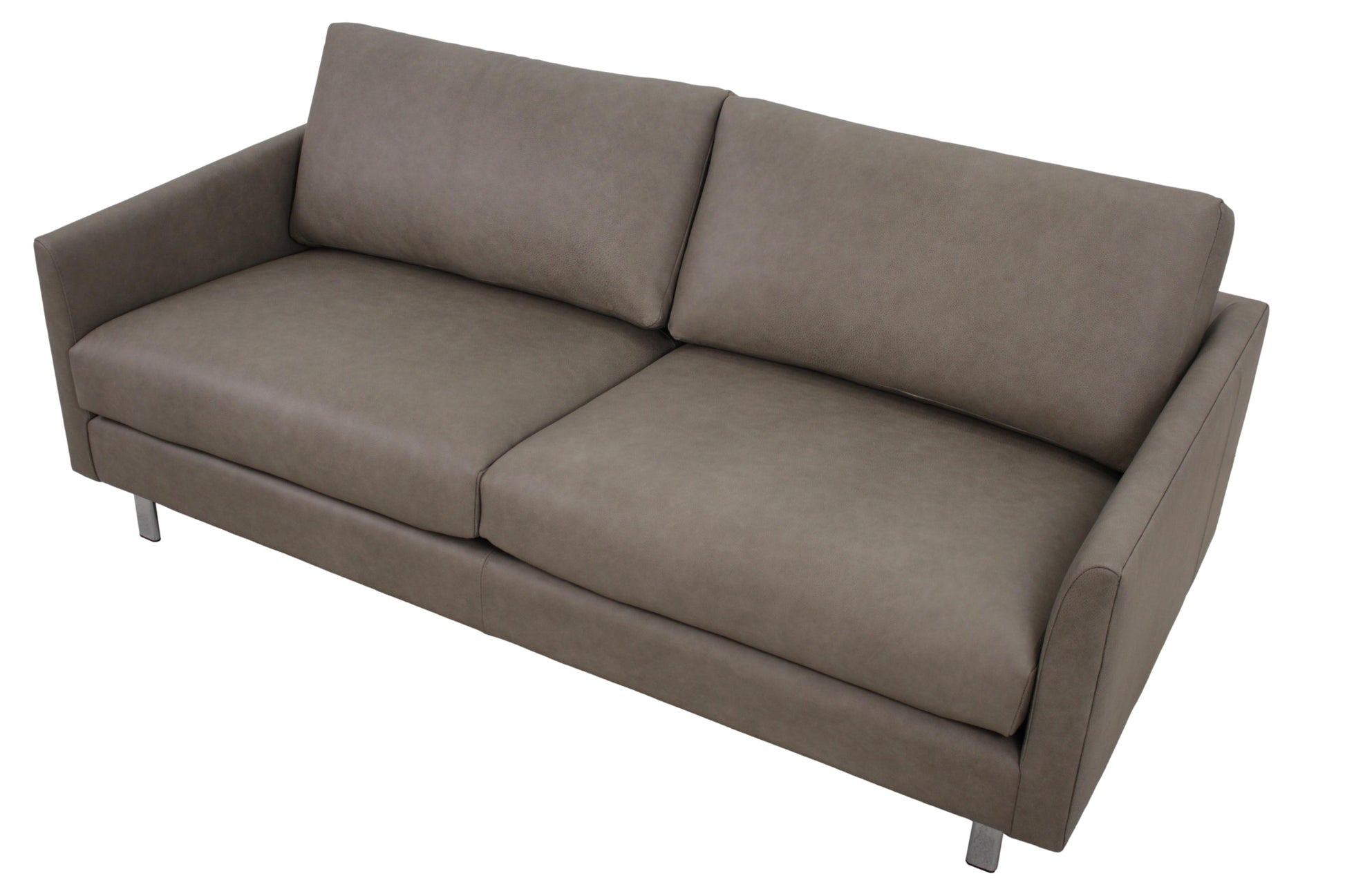 the Marcantonio Axel living room leather sofa is available in Edmonton at McElherans Furniture + Design
