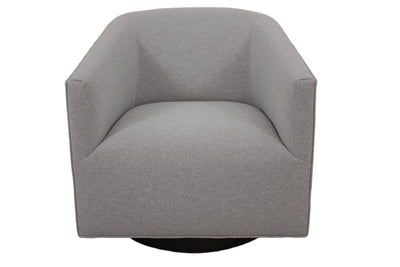 the Marcantonio  transitional Harper living room upholstered swivel chair is available in Edmonton at McElherans Furniture + Design